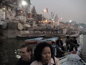 out boat on the Ganges